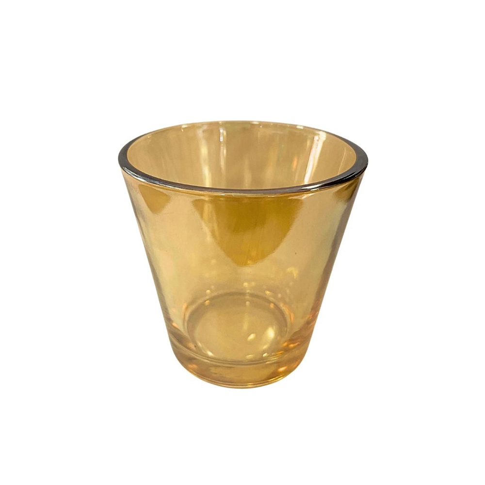 Copo para Vela  Âmbar 200 ml 7,5X7,5cm