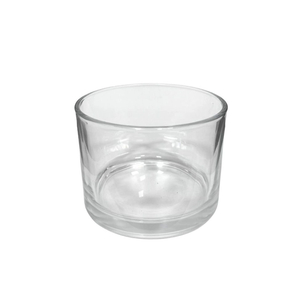 Pote Vidro p/ Vela Patê Incolor 500ml