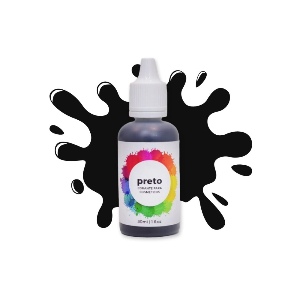 Corante Cosmético Preto 30ml