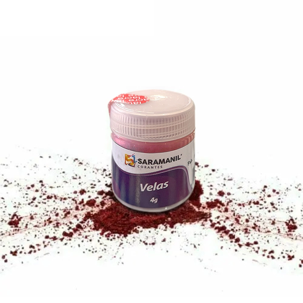 Corante Para Velas Pó Cintilante Vermelho 4g