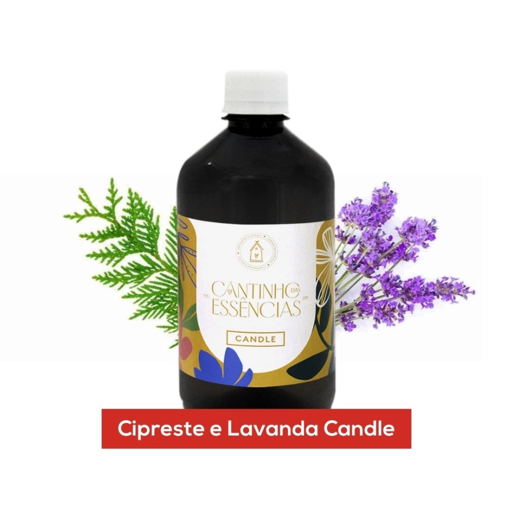 Essência Cipreste Lavanda Candle 500g