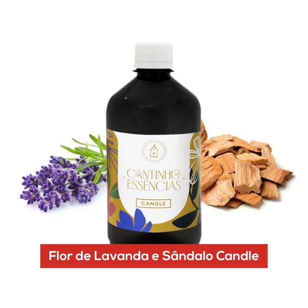 Essência Flor de Lavanda e Sândalo Candle 500g
