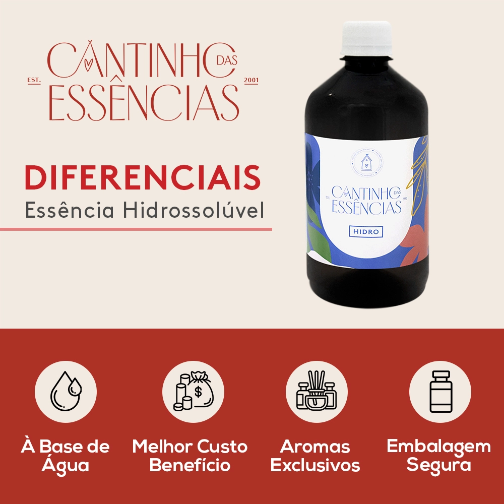 Essência Hidrossolúvel Capim Limão 500g