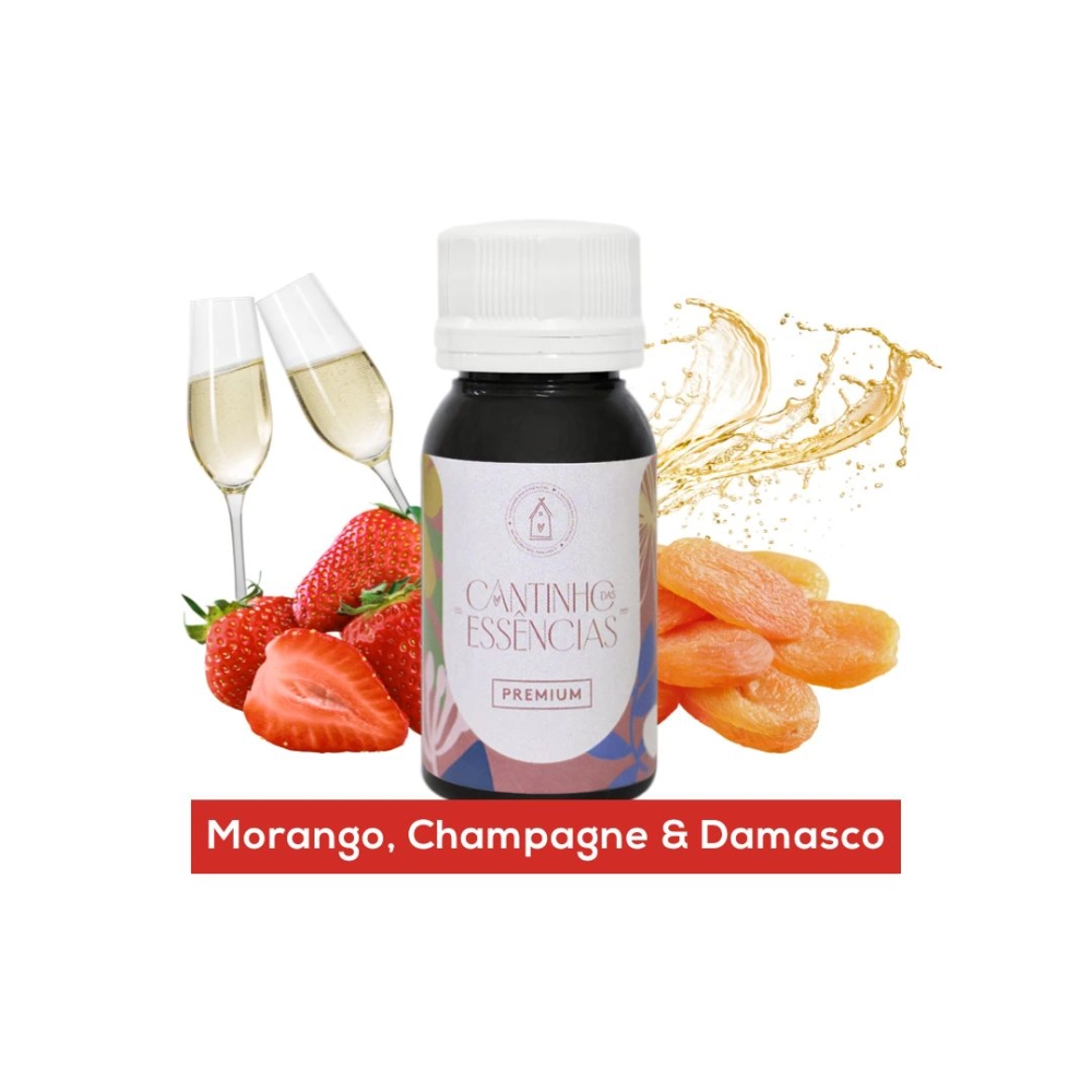 Essência Morango Champagne & Damasco 30g