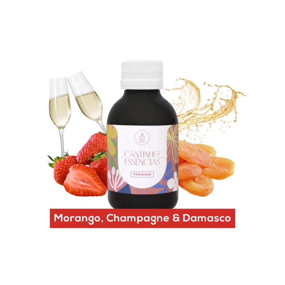Essência Morango Champagne & Damasco 90g