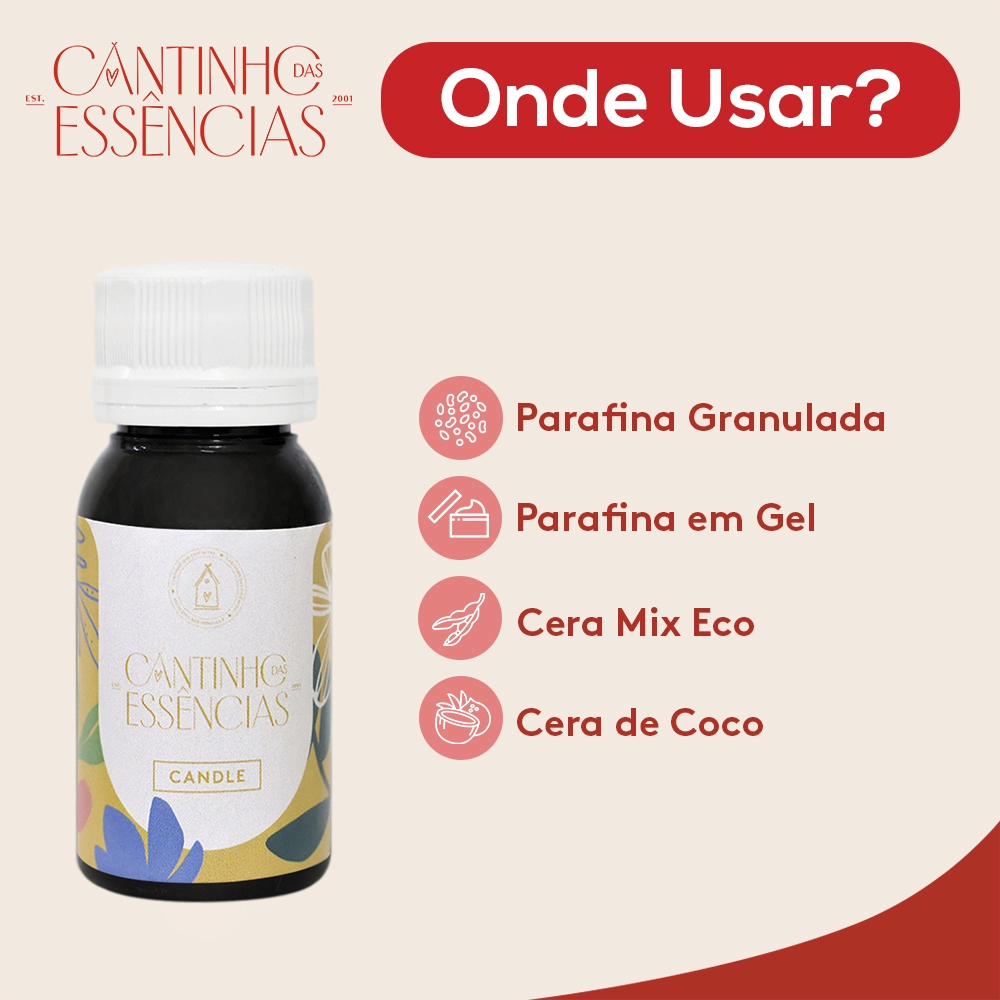 Essência Vanilla e Amêndoas Candle 30g