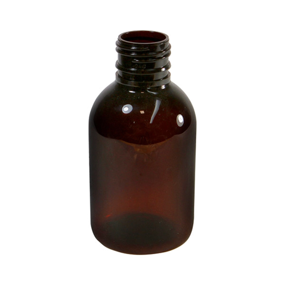 Frasco Pet âmbar 100ml Rosca 24/410mm