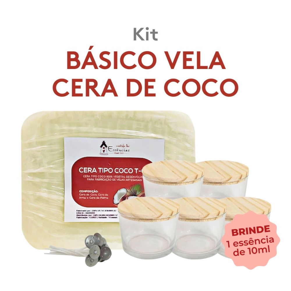 Kit Básico para vela de Coco