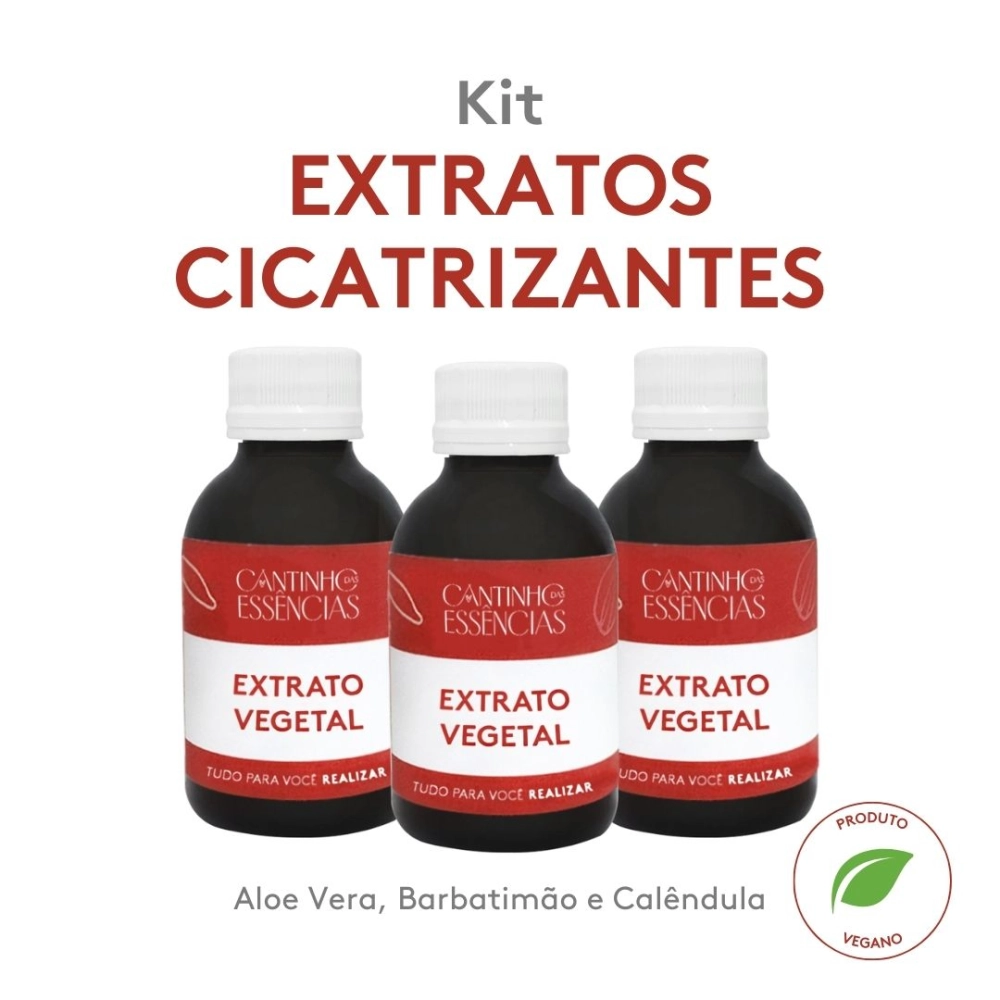 Kit Extratos Vegetais Cicatrizantes