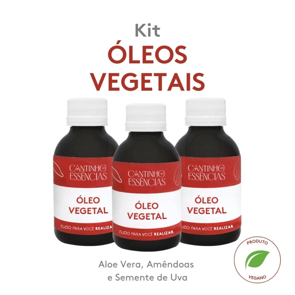 Kit Óleos Vegetais - 3 unidades de 100ml
