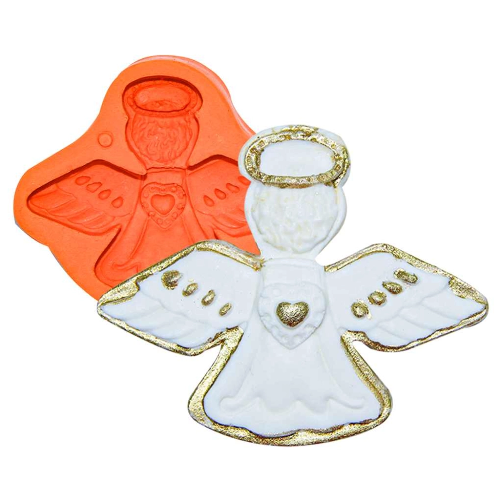 Molde De Silicone Anjo De Natal