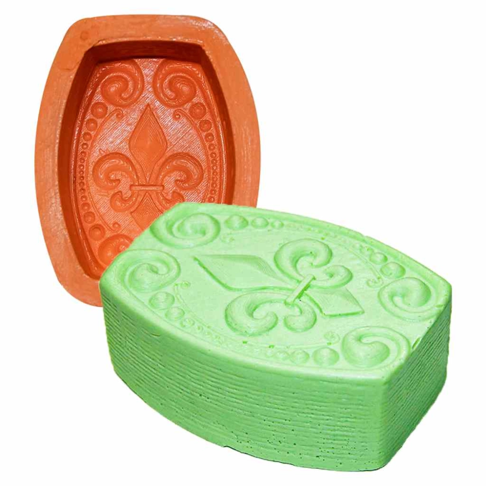 Molde De Silicone Barra Flor De Lis