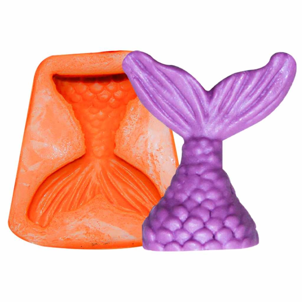 Molde De Silicone Cauda De Sereia