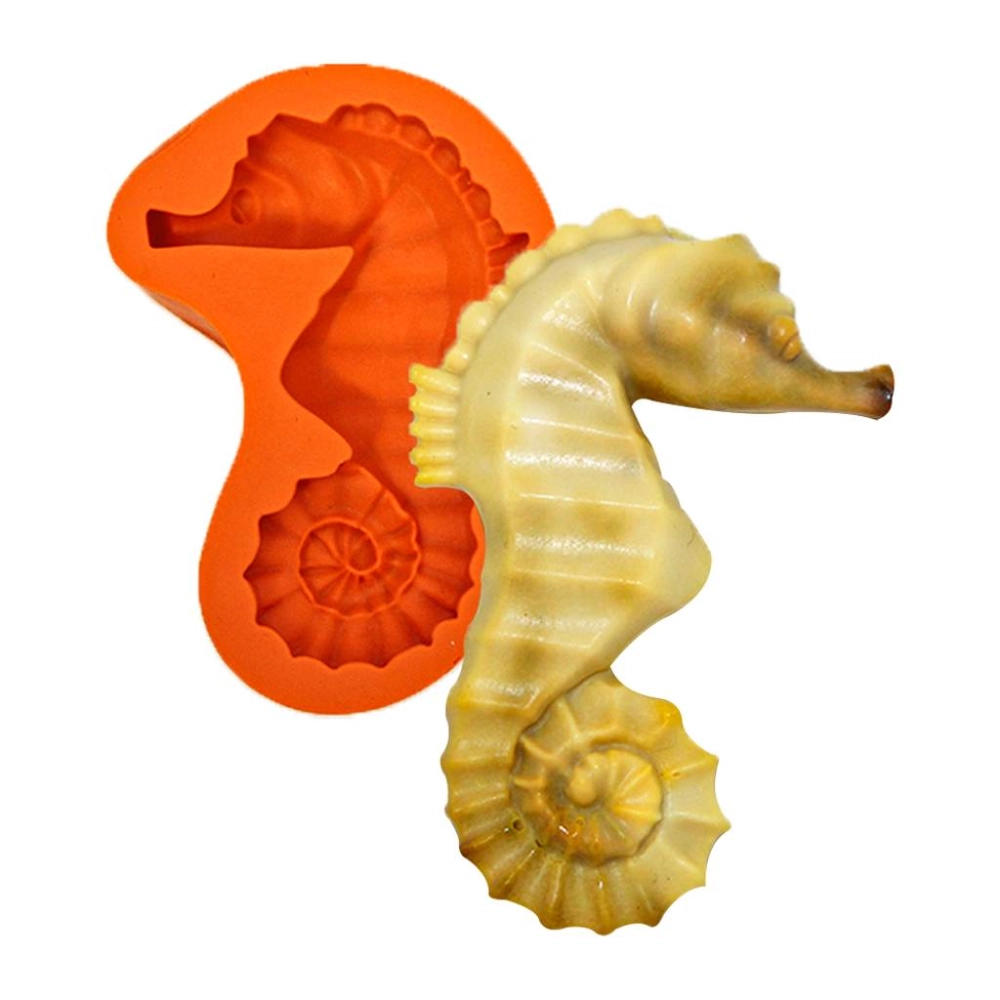 Molde De Silicone Cavalo Marinho G
