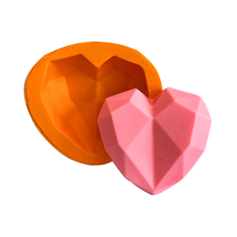 Molde de silicone Coração Lapidado M 