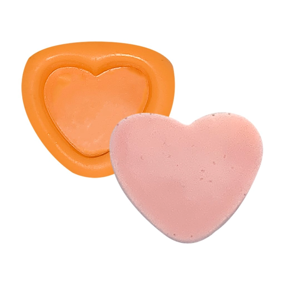 Molde De Silicone Coração Reto