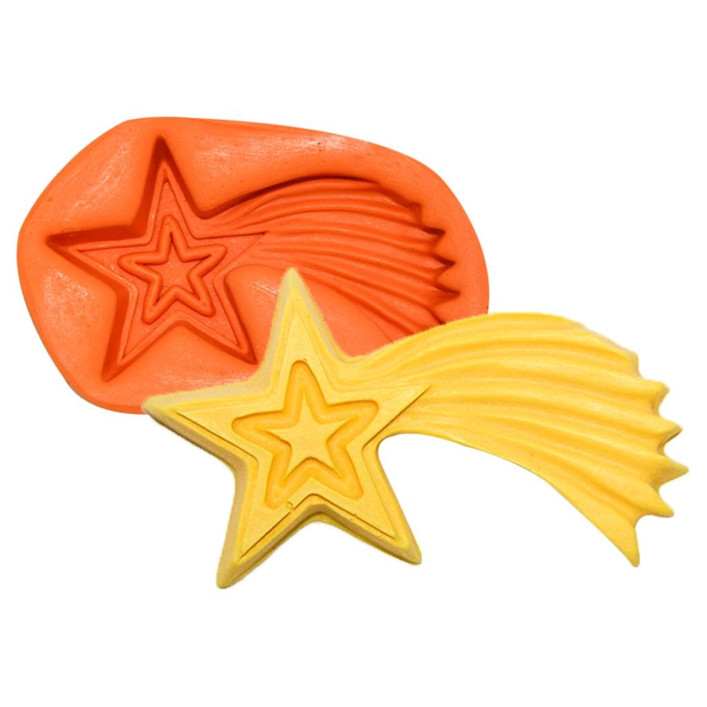 Molde De Silicone Estrela Cadente