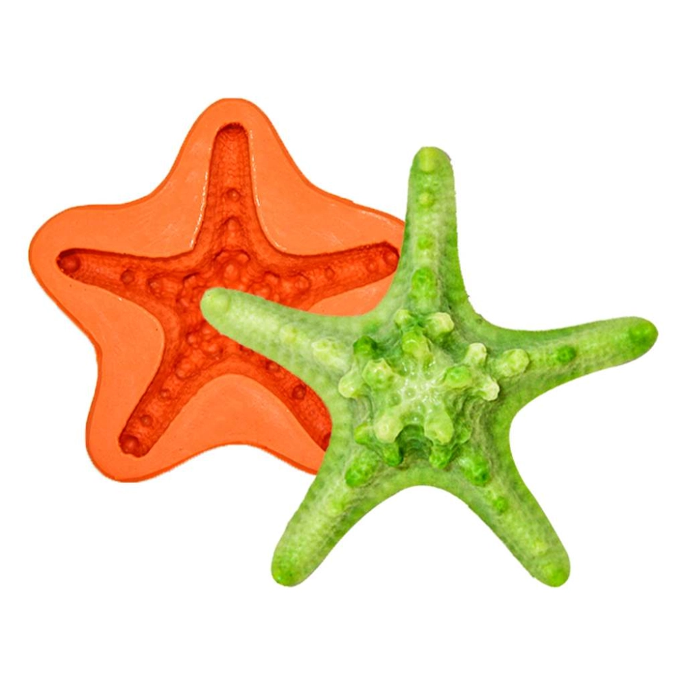Molde De Silicone Estrela Do Mar Fina