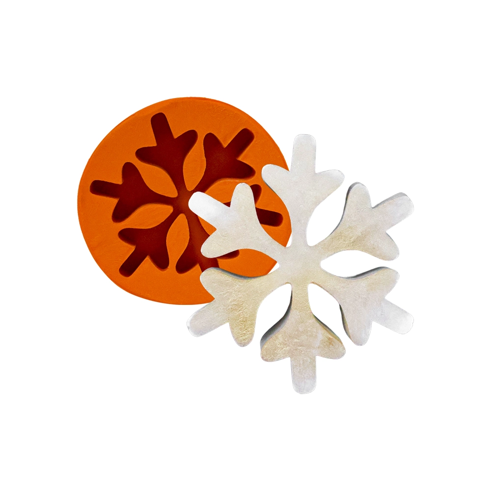 Molde De Silicone Floco De Neve