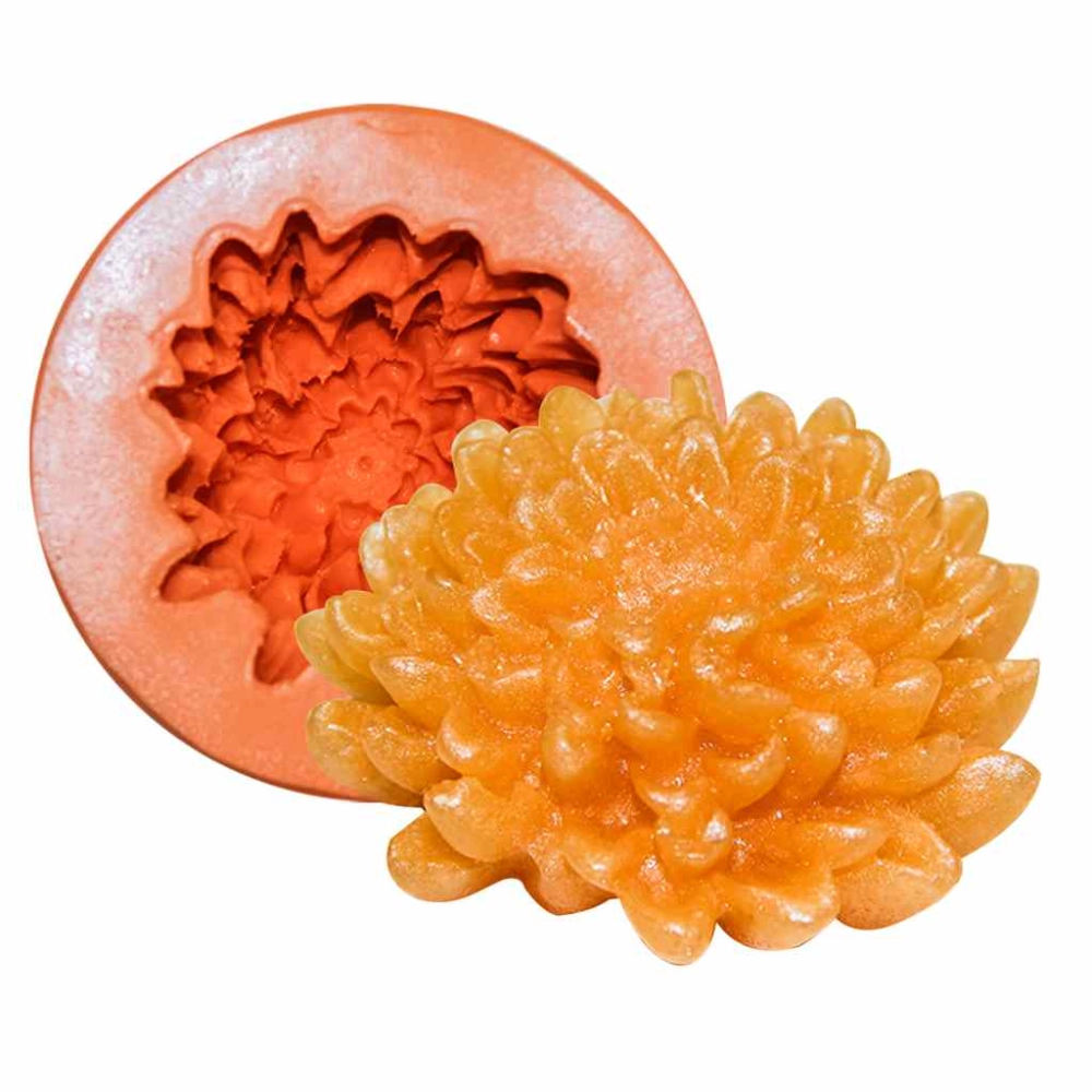 Molde De Silicone Flor Crisantemo