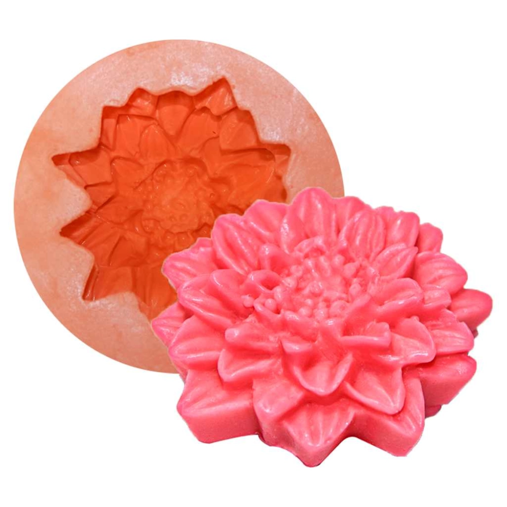 Molde De Silicone Flor Dalia