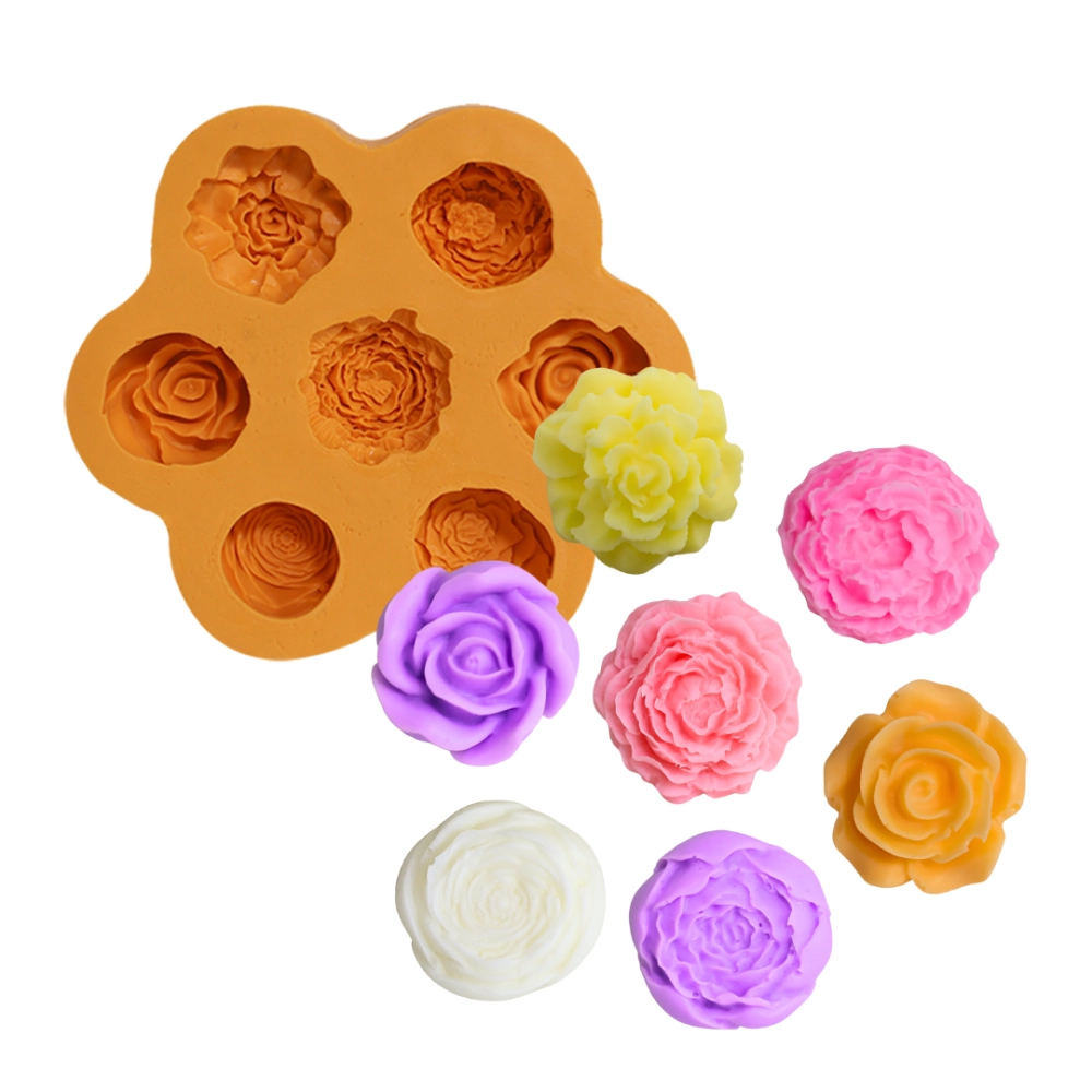 Molde De Silicone Flores De Versalhes 7 Cavidades