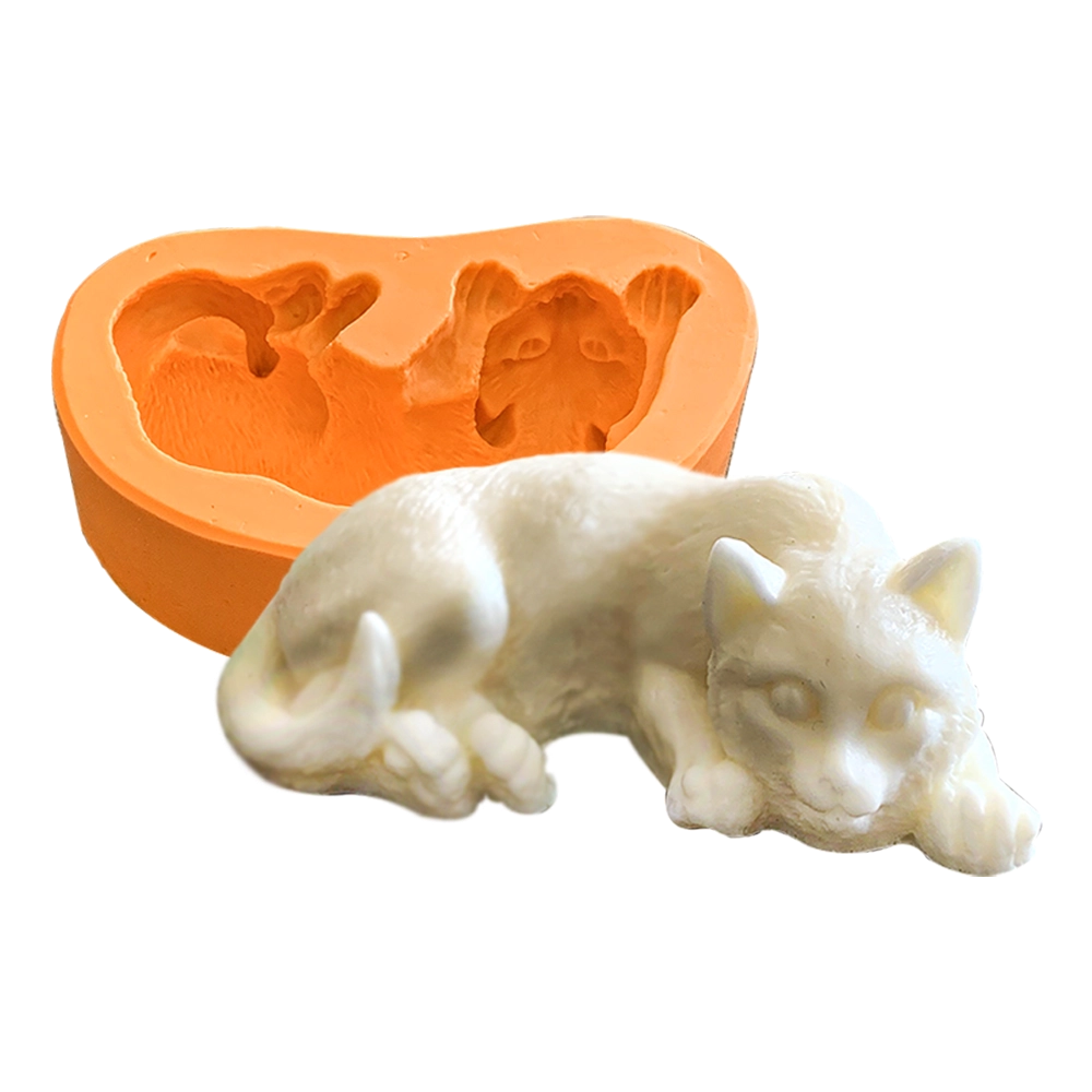Molde de silicone Gato
