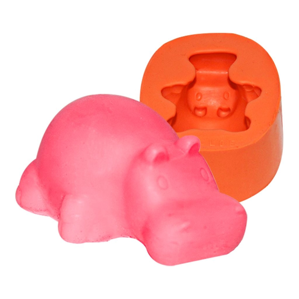 Molde De Silicone Hipopotamo