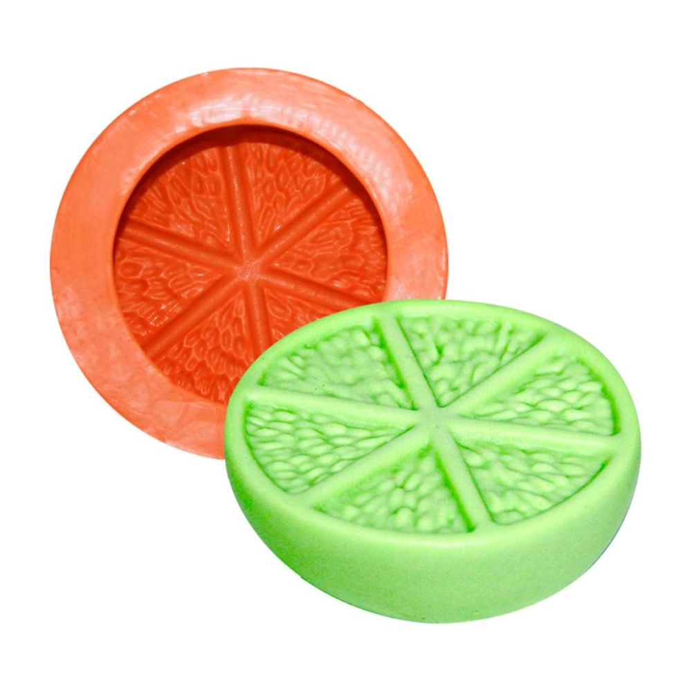 Molde De Silicone Laranja/limão Cortada