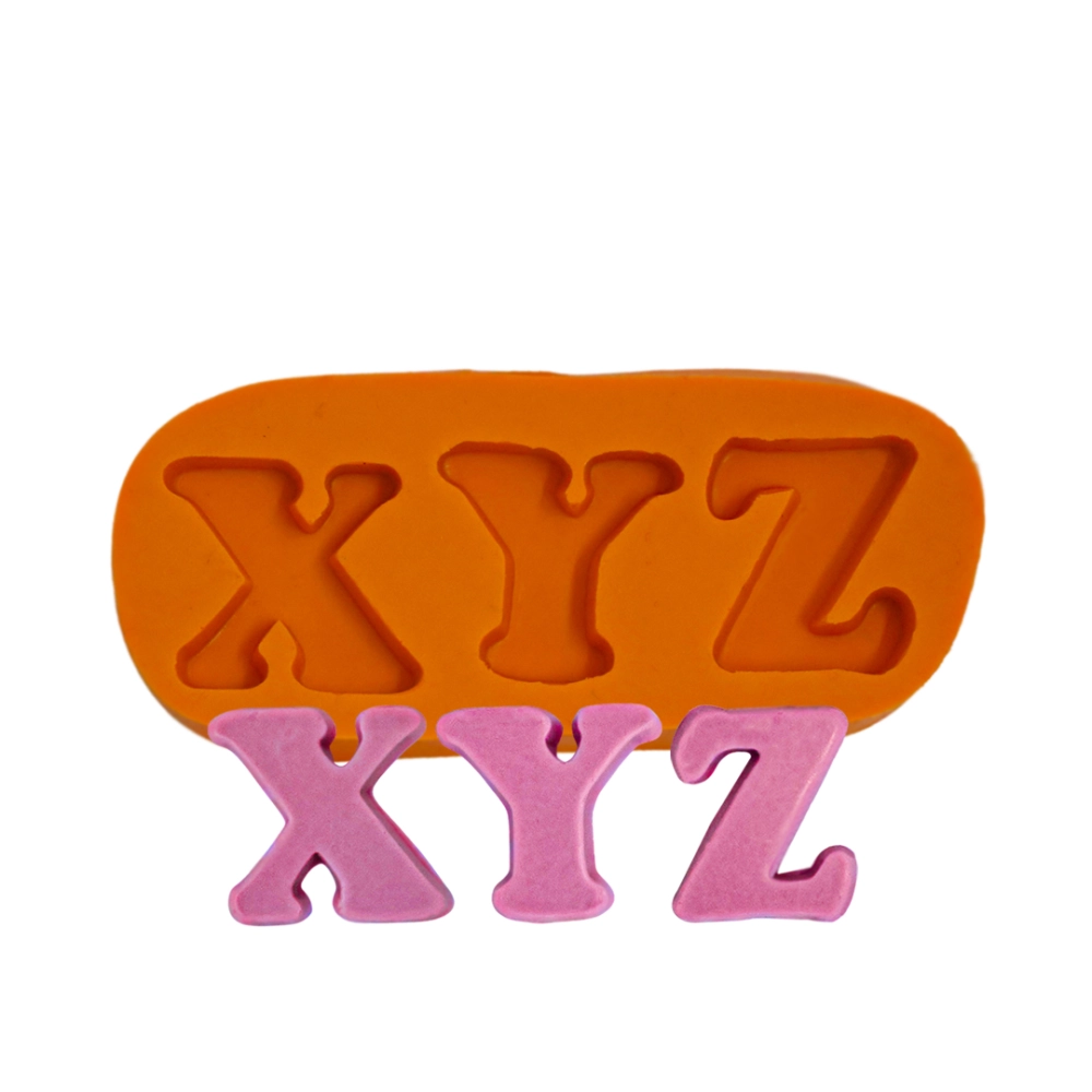 Molde De Silicone Letras Xyz