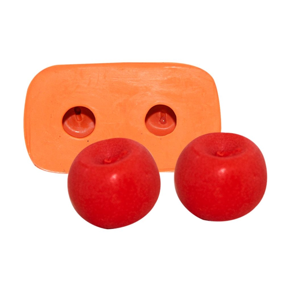 Molde De Silicone Maça 02 Cavidades