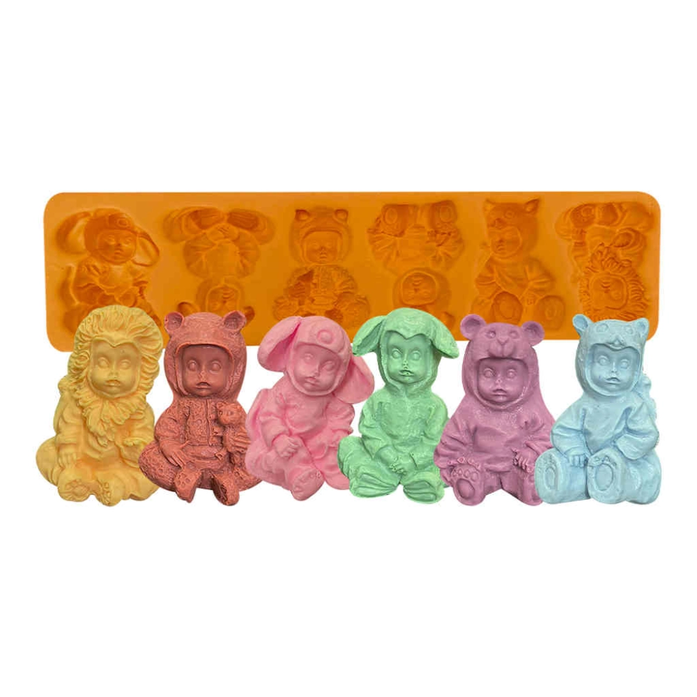 Molde De Silicone Mamíferos