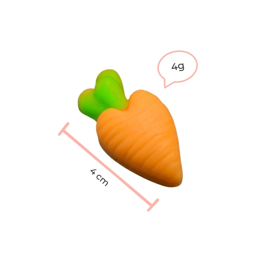 Molde de silicone Mini Cenoura Fofa