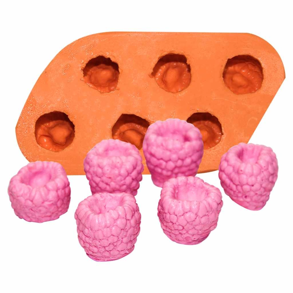 Molde De Silicone Mini Framboesa C/ 6 Cav