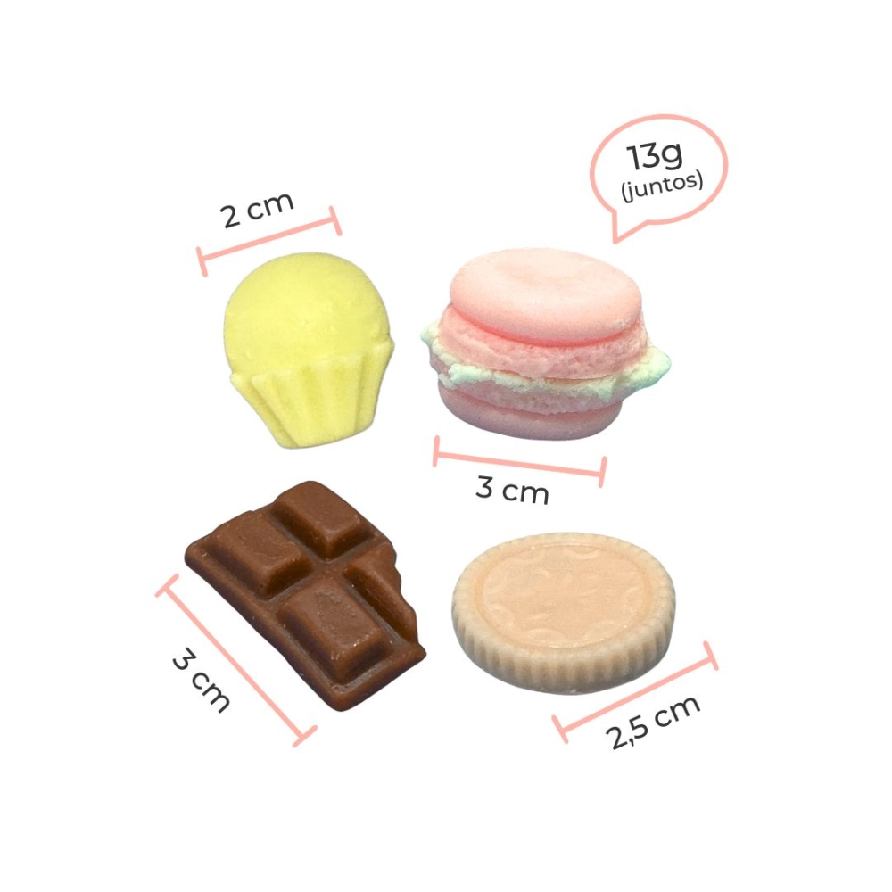Molde de silicone Mini Guloseimas 4 Cavidades