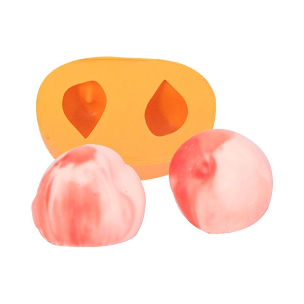 Molde de silicone Mini Pêssego c/ 2 Cavidades
