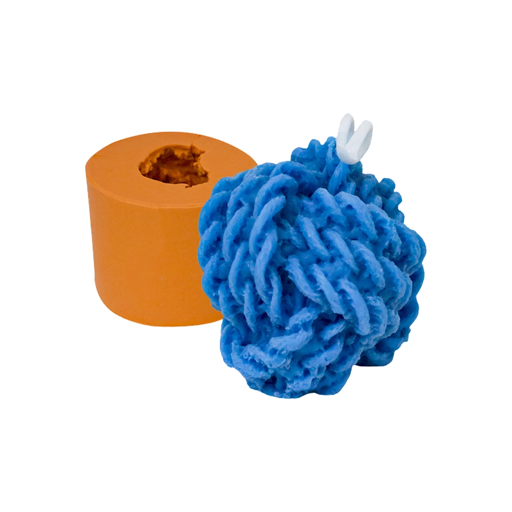 Molde De Silicone Novelo De Lã