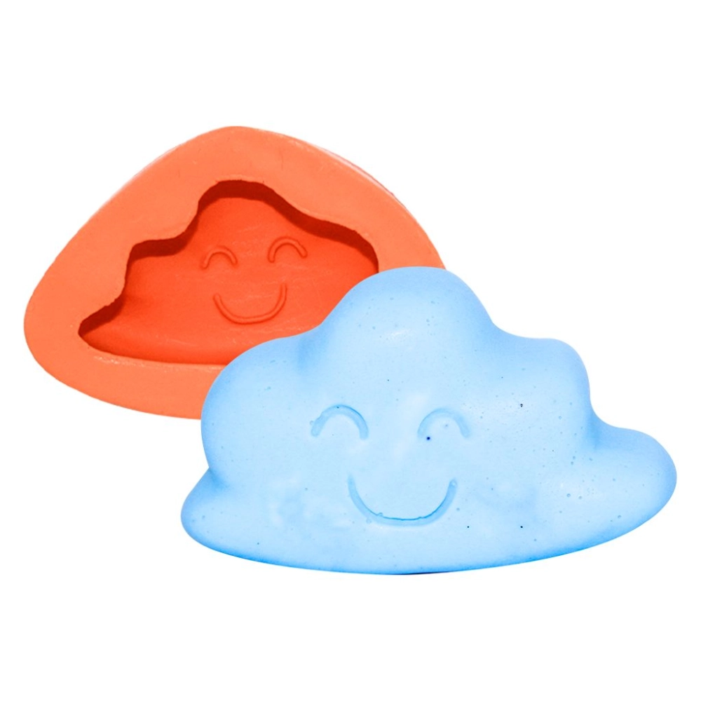 Molde De Silicone Nuvem Sorrindo