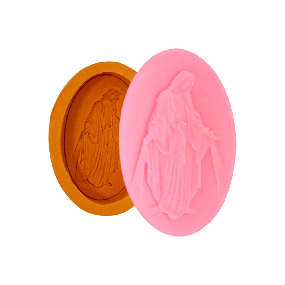 Molde De Silicone Oval Nossa Senhora Das Graças
