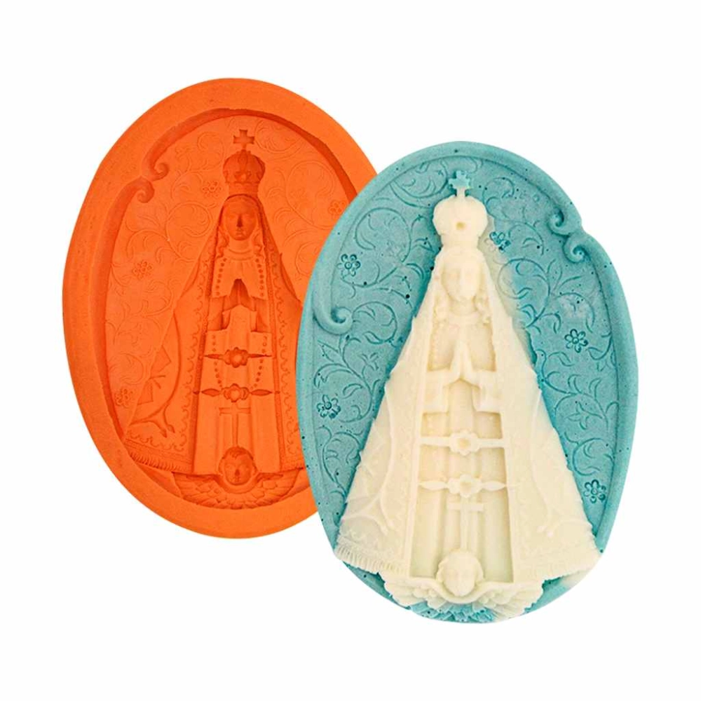 Molde De Silicone Oval Nossa Senhora