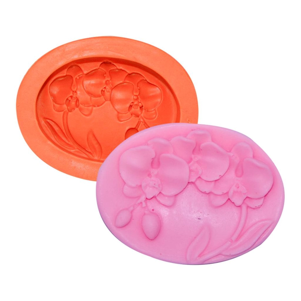 Molde De Silicone Oval Orquidea