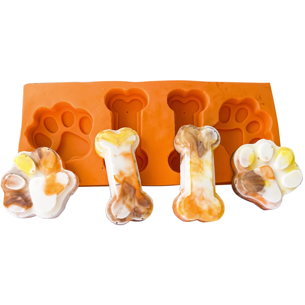 Molde De Silicone Patinha e Ossinho