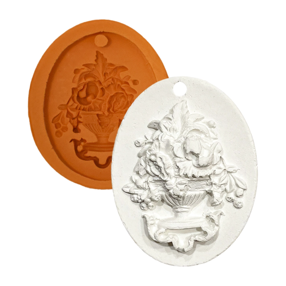 Molde De Silicone Placa Vaso De Flor