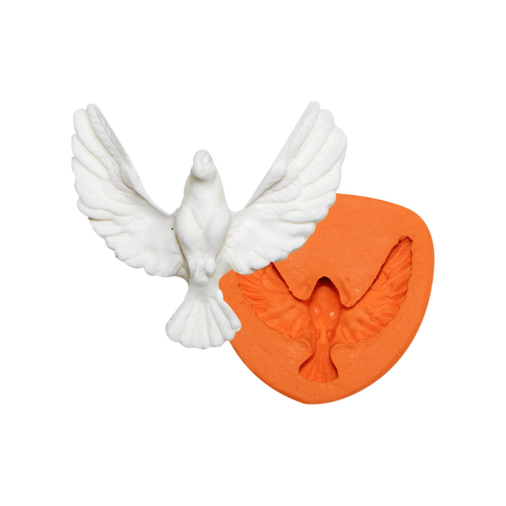 Molde De Silicone Pomba Do Divino Mini