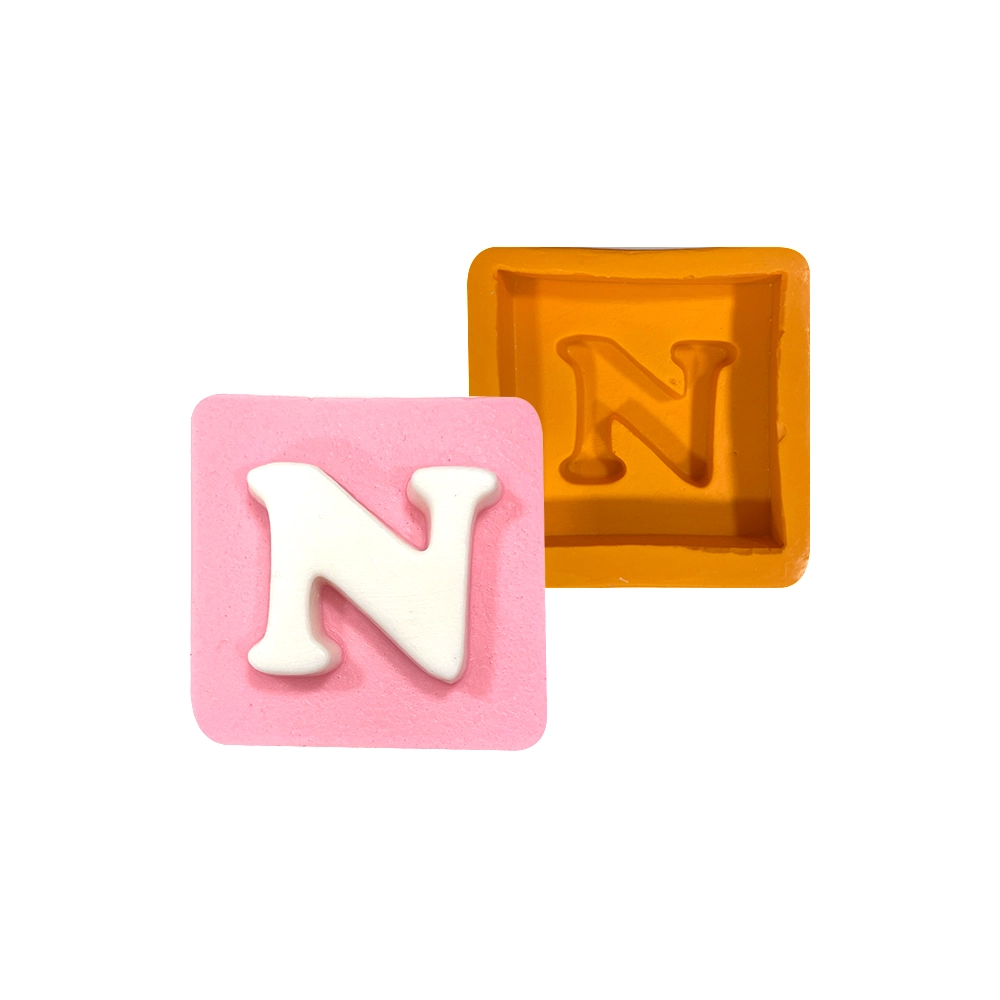 Molde De Silicone Quadrado Letra N