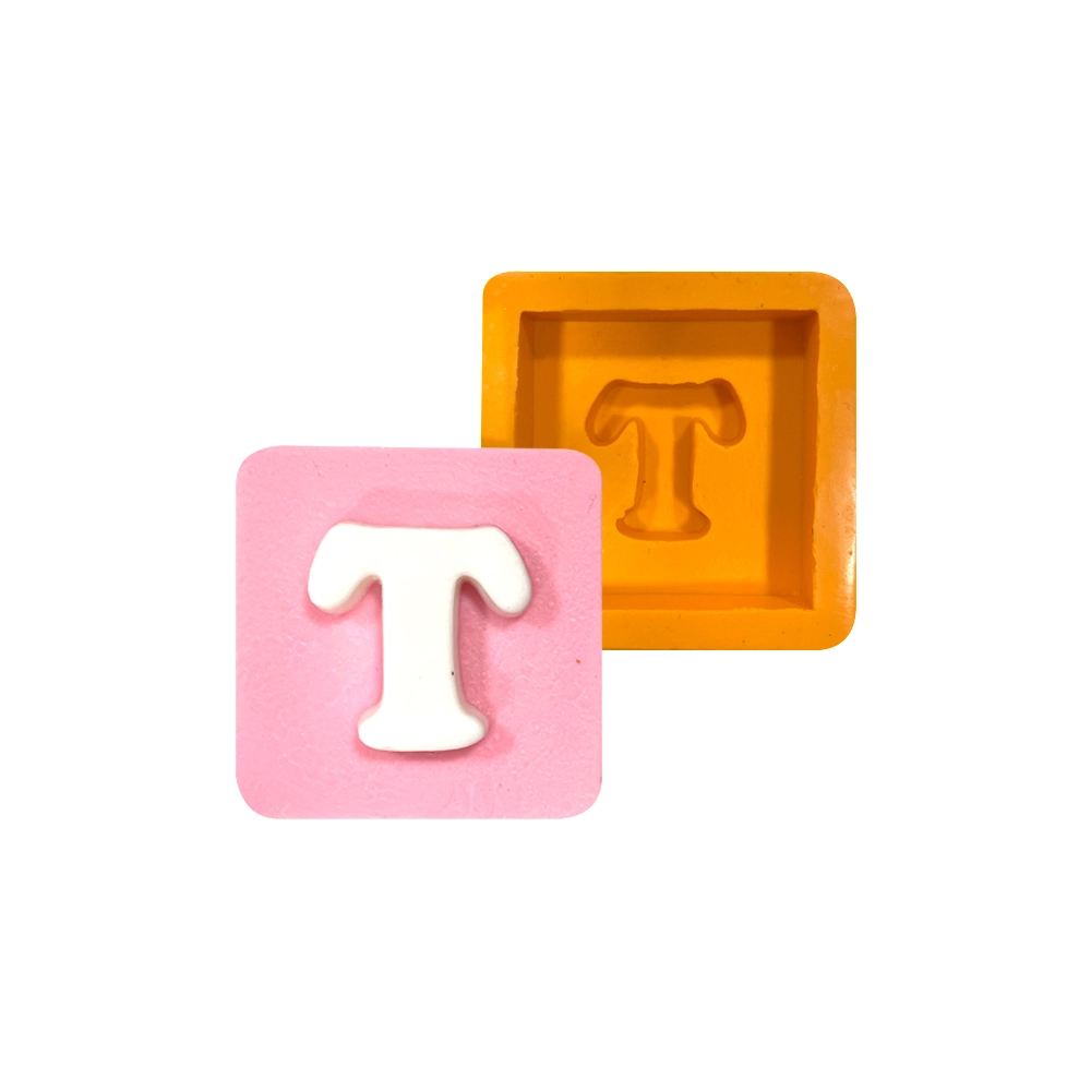 Molde De Silicone Quadrado Letra T