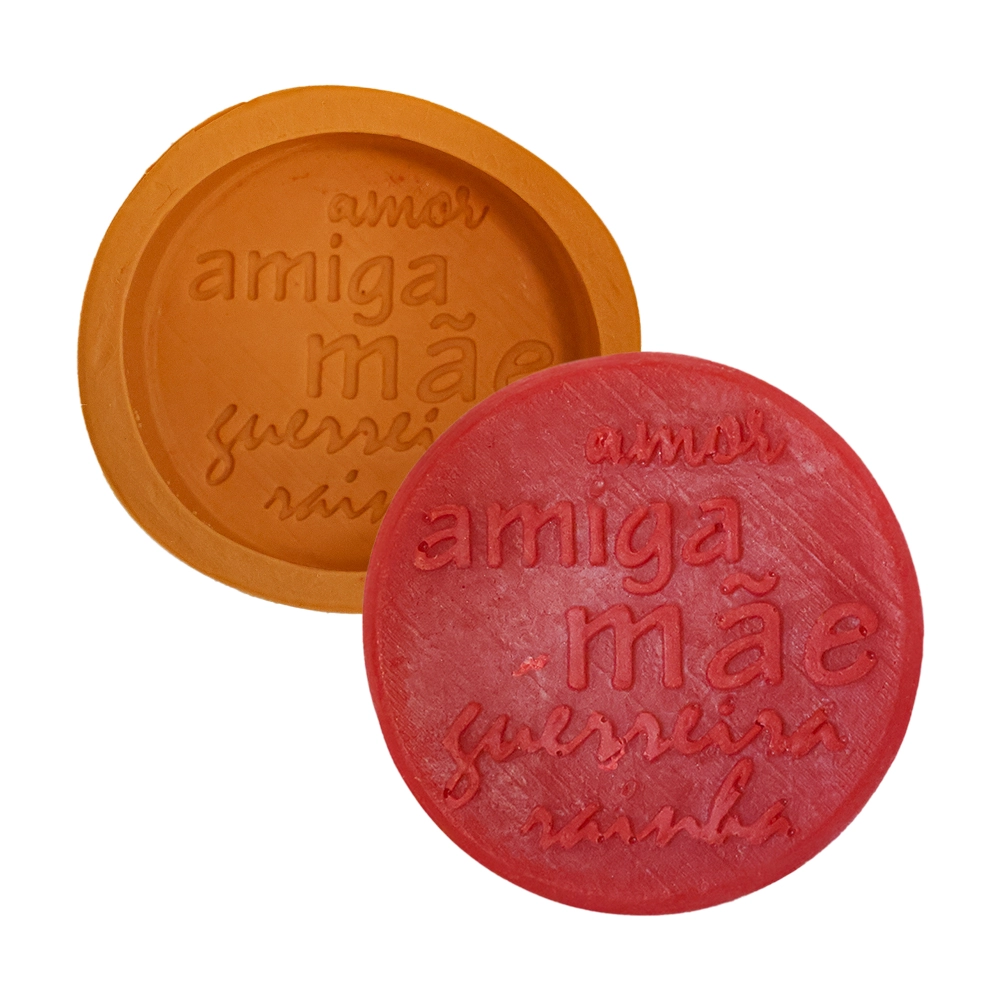 Molde De Silicone Redondo Mãe