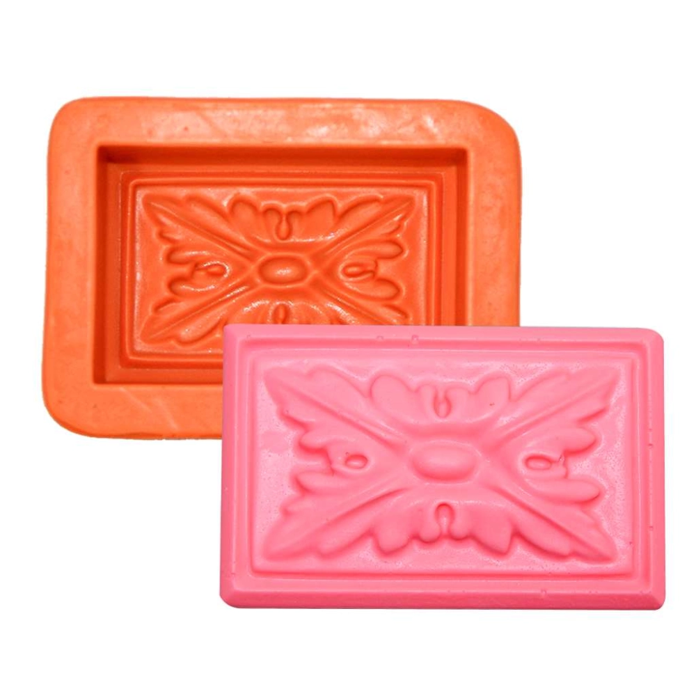 Molde De Silicone Retangular Arabesco