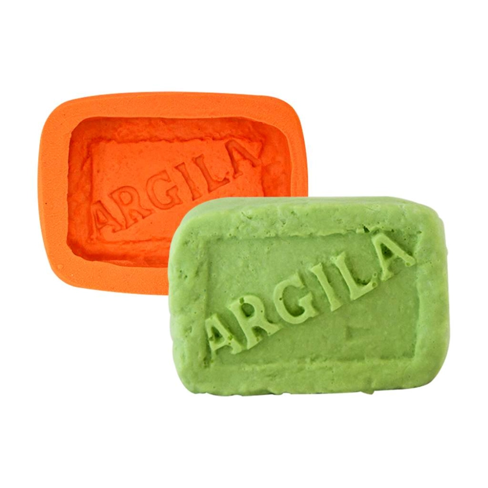 Molde De Silicone Retangular Argila