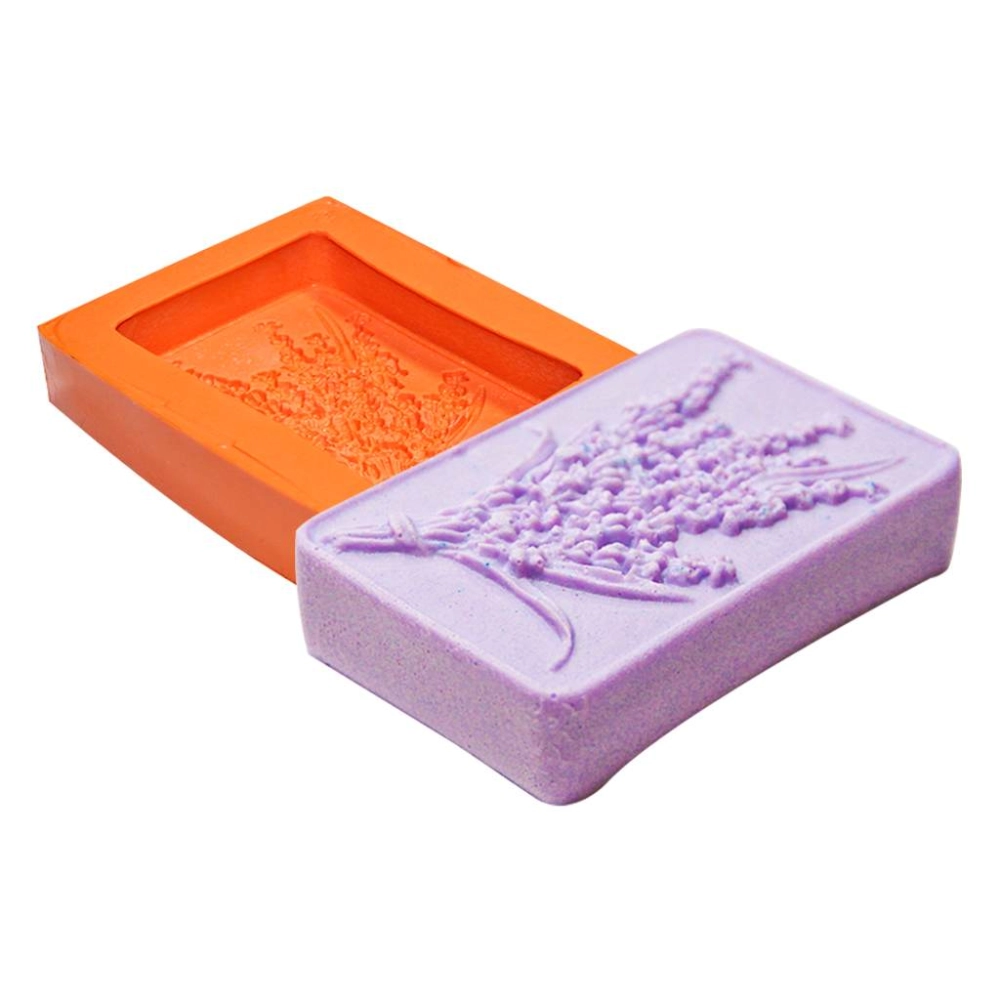 Molde De Silicone Retangular Lavanda